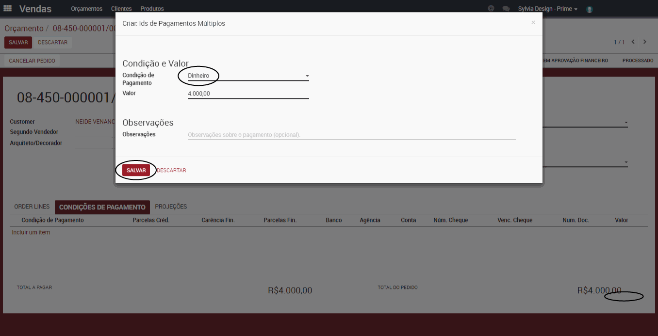 Odoo - Exemplo 2 para três colunas